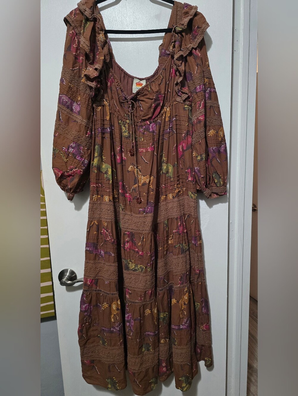 Farm Rio Dotted Horses Maxi Dress - Picture 4 of 7